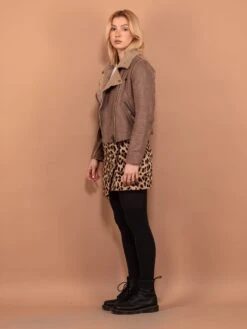 Vintage 00's Women Faux Shearling Jacket In Brown 5 Vintage 00's Women Faux Shearling Jacket In Brown -Northern Grip Vintage 00s Women Faux Shearling Jacket Brown 001 3