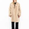 Vintage 00's Women Faux Sheepskin Fleece Coat In Beige