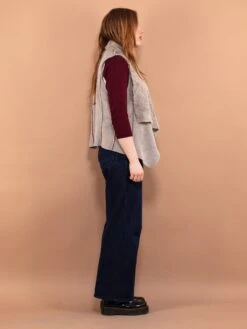 Vintage 00's Women Faux Sheepskin Vest In Gray 5 Vintage 00's Women Faux Sheepskin Vest In Gray -Northern Grip Vintage 00s Women Faux Sheepskin Vest Gray 0 3