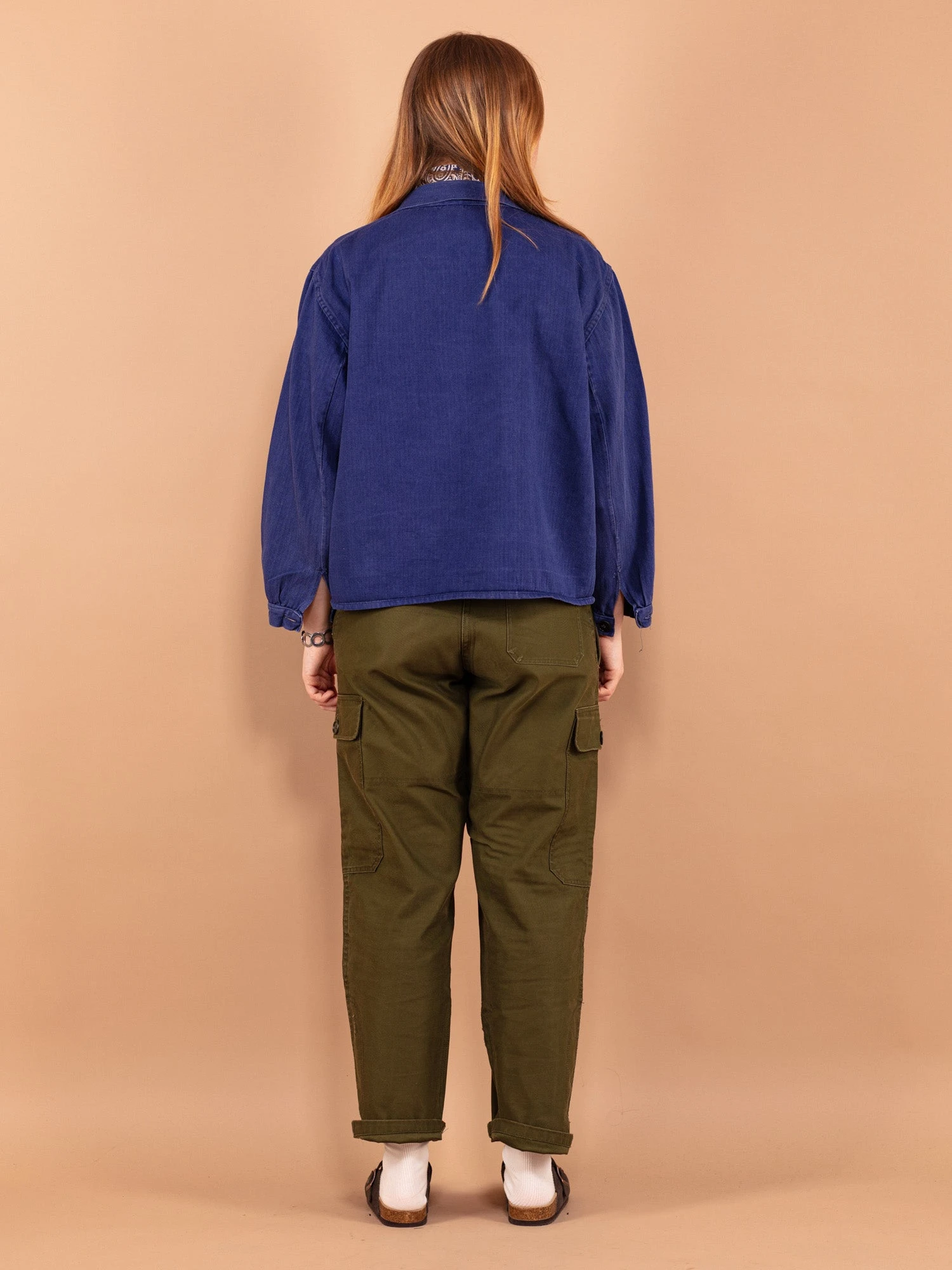 Vintage 70's Women Cropped Work Jacket 2 Vintage 70's Women Cropped Work Jacket - Image 2