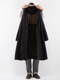 Vintage 70's Men Belted Mac Coat In Blue 8 Vintage 70's Men Belted Mac Coat In Blue -Northern Grip Vintage 70s Men Mac Coat 0022