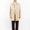 Vintage 70's Men Belted Mac Coat In Beige