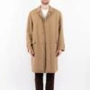 Vintage 70's Men Mac Coat In Beige
