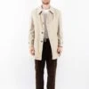 Vintage 70's Men Trench Coat In Beige