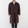 Vintage 70's Men Mac Coat In Brown