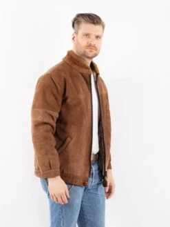 Vintage 70's Men Sheepskin Jacket In Brown 7 Vintage 70's Men Sheepskin Jacket In Brown -Northern Grip Vintage 70s Men Sheepskin Jacket 0289 a8fad307 832e 4127 b268 28b062764d13