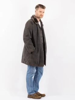 Vintage 70's Men Suede Sherpa Coat In Gray 7 Vintage 70's Men Suede Sherpa Coat In Gray -Northern Grip Vintage 70s Men Suede Sherpa Coat 0081 ad71181d 6e7a 4f1a bc12 83f12953b548