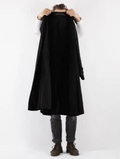 Vintage 70's Men Trench Coat In Black 11 Vintage 70's Men Trench Coat In Black -Northern Grip Vintage 70s Men Trench Coat 0048