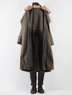 Vintage 70's Men Trench Coat In Khaki -Northern Grip Vintage 70s Men Trench Coat 0137