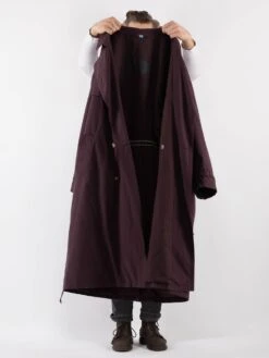 Vintage 70's Men Oversized Trench Coat In Purple 8 Vintage 70's Men Oversized Trench Coat In Purple -Northern Grip Vintage 70s Men Trench Coat 0145