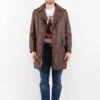 Vintage 70's Men Trench Coat In Brown