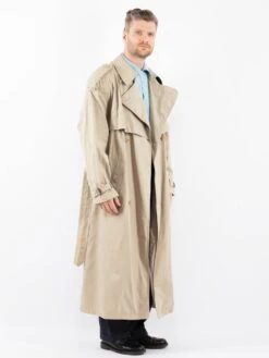 Vintage 70's Men Oversized Trench Coat In Beige 7 Vintage 70's Men Oversized Trench Coat In Beige -Northern Grip Vintage 70s Men Trench Coat 0837