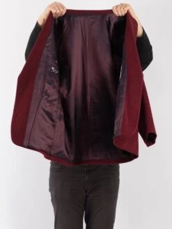 Vintage 70's Men Cashmere Wool Blend Blazer Jacket In Red 8 Vintage 70's Men Cashmere Wool Blend Blazer Jacket In Red -Northern Grip Vintage 70s Men Wool Blazer Jacket 0315