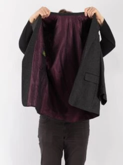 Vintage 70's Men Cashmere Wool Blend Blazer Jacket In Gray 8 Vintage 70's Men Cashmere Wool Blend Blazer Jacket In Gray -Northern Grip Vintage 70s Men Wool Blazer Jacket 0336