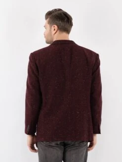 Vintage 70's Men Wool Blazer Jacket In Red 7 Vintage 70's Men Wool Blazer Jacket In Red -Northern Grip Vintage 70s Men Wool Blazer Jacket 0462