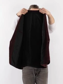 Vintage 70's Men Wool Blazer Jacket In Red 8 Vintage 70's Men Wool Blazer Jacket In Red -Northern Grip Vintage 70s Men Wool Blazer Jacket 0463