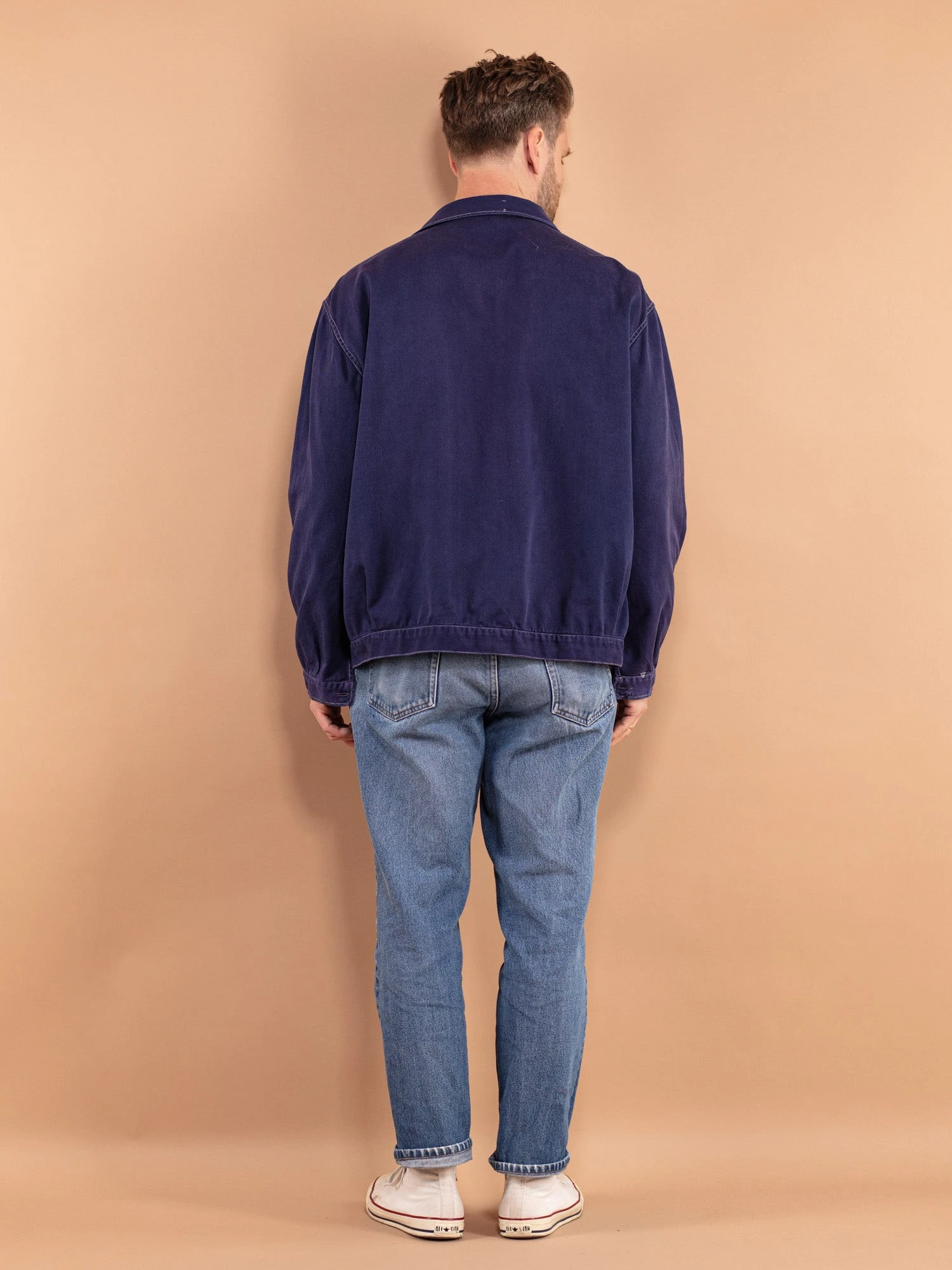 Vintage 70's Men Work Denim Jacket 2 Vintage 70's Men Work Denim Jacket - Image 2