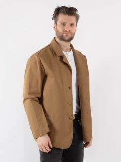 Vintage 70's Men Italian Work Jacket In Beige -Northern Grip Vintage 70s Men Work Jacket 0530 fb525d08 16db 4cc1 85d1 b40711433cfc