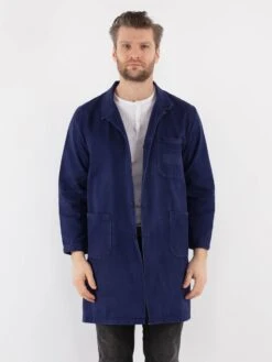 Vintage 70's Men Sanfor Chore Jacket In Blue