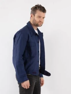 Vintage 70's Men Cropped Italian Work Jacket In Blue -Northern Grip Vintage 70s Men Work Jacket 0567 e3a26b8d 0223 4edb 8b6f 2d2f32e98d49