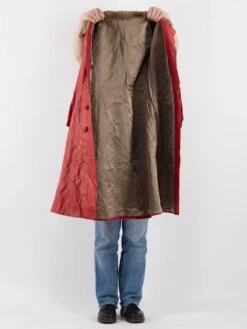 Vintage 70's Women Leather Coat In Red 8 Vintage 70's Women Leather Coat In Red -Northern Grip Vintage 70s Women Leather Coat 0596