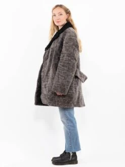 Vintage 70's Women Sheepskin WoolCoat In Gray 7 Vintage 70's Women Sheepskin WoolCoat In Gray -Northern Grip Vintage 70s Women Sheepskin Coat 0101 eec4331c c38e 4ba5 8e09 ed8cbe2c1a72