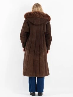 Vintage 70's Women Hooded Sheepskin Coat In Brown -Northern Grip Vintage 70s Women Sheepskin Coat 0143 fe63ff9e 7aac 4134 8098 6f4006abb634