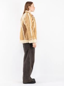 Vintage 70's Women Sheepskin Jacket In Beige 8 Vintage 70's Women Sheepskin Jacket In Beige -Northern Grip Vintage 70s Women Sheepskin Jacket 0771
