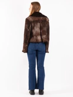 Vintage 70's Women Suede Fur Jacket In Brown 7 Vintage 70's Women Suede Fur Jacket In Brown -Northern Grip Vintage 70s Women Suede Fur Jacket 0323
