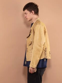 Vintage 80's Men Diesel Biker Leather Jacket -Northern Grip Vintage 80s Men Diesel Biker Leather Jacket 2