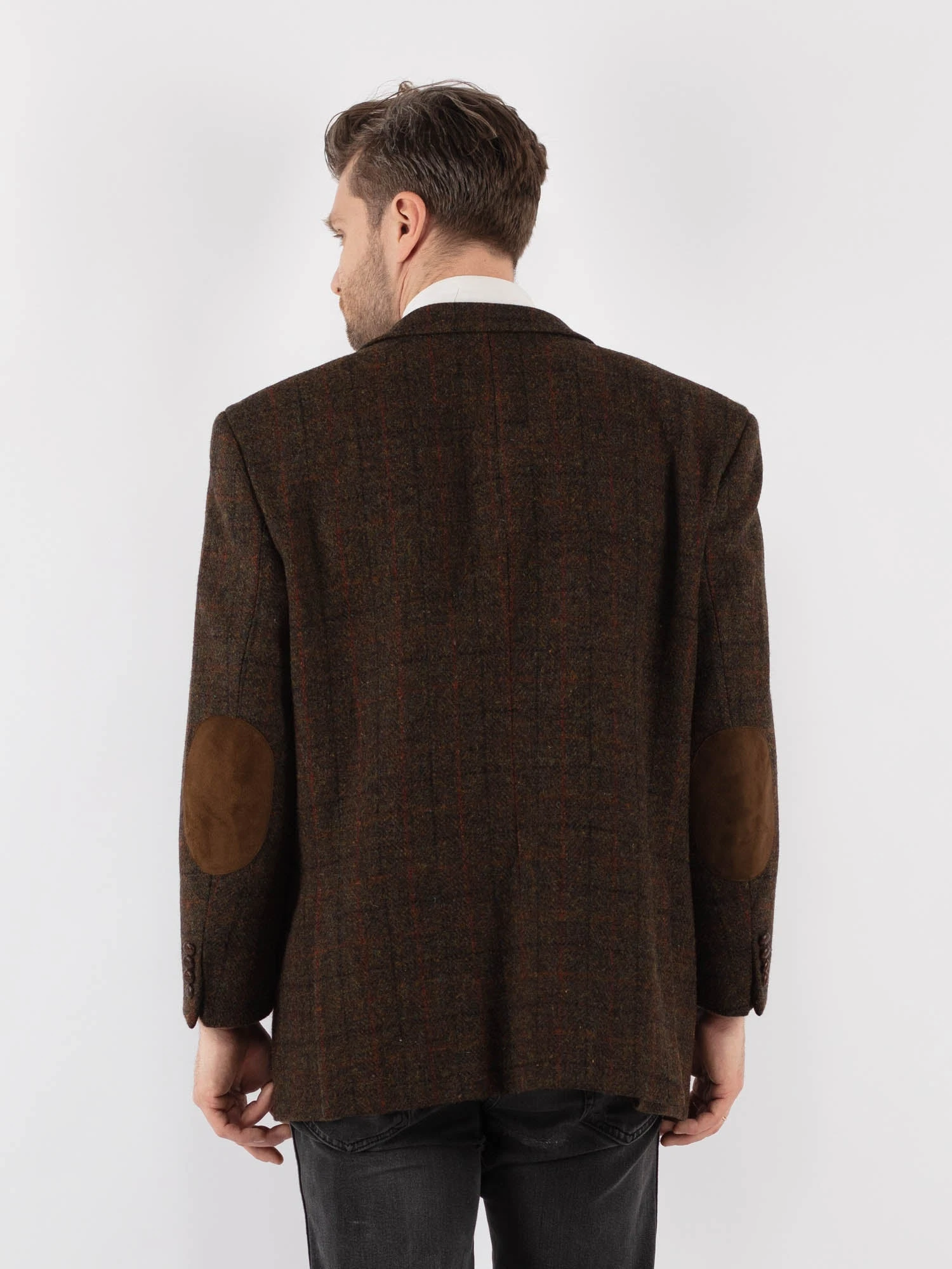 Vintage 80's Men Harris Tweed Jacket In Brown 2 Vintage 80's Men Harris Tweed Jacket In Brown - Image 2