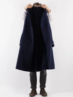 Vintage 80's Men Belted Mac Coat In Blue -Northern Grip Vintage 80s Men Mac Coat 0119 d45c971f f551 4c93 81ed cc11da2e5426