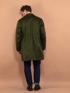 Vintage 80's Men Swedish Military Parka Coat In Green 5 Vintage 80's Men Swedish Military Parka Coat In Green -Northern Grip Vintage 80s Men Swedish Military Parka Coat Green 2 2