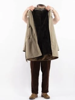 Vintage 80's Men Czech Military Trench Coat In Beige 8 Vintage 80's Men Czech Military Trench Coat In Beige -Northern Grip Vintage 80s Men Trench Coat 0202