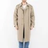 Vintage 80's Men Trench Coat In Beige