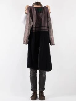 Vintage 80's Men Trench Coat In Brown -Northern Grip Vintage 80s Men Trench Cotton Coat 0011