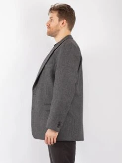 Vintage 80's Men Wool Blazer Jacket In Gray 7 Vintage 80's Men Wool Blazer Jacket In Gray -Northern Grip Vintage 80s Men Wool Blazer Jacket 0229