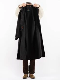 Vintage 80's Men Wool Blend Coat In Gray 8 Vintage 80's Men Wool Blend Coat In Gray -Northern Grip Vintage 80s Men Wool Coat 0051