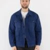 Vintage 80's Men Work Jacket In Blue