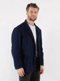 Vintage 80's Men Italian Work Jacket In Blue -Northern Grip Vintage 80s Men Work Jacket 0555 005fc6a6 ea68 4857 8b2d 04fc6111be57