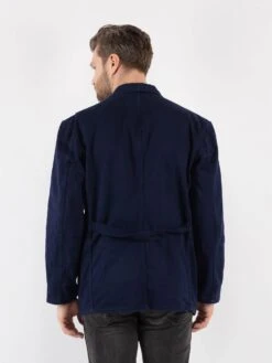 Vintage 80's Men Italian Work Jacket In Blue -Northern Grip Vintage 80s Men Work Jacket 0556