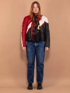Vintage 80's Women Biker Racing Jacket