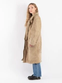 Vintage 80's Women Sheepskin Long Coat In Beige 7 Vintage 80's Women Sheepskin Long Coat In Beige -Northern Grip Vintage 80s Women Sheepskin Coat 0131 8676d73b 5dd6 4836 bc5c 5a46f88903fa