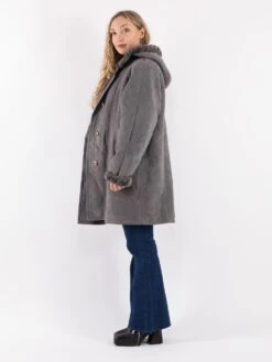 Vintage 80's Women Hide Society Sheepskin Coat In Gray 7 Vintage 80's Women Hide Society Sheepskin Coat In Gray -Northern Grip Vintage 80s Women Sheepskin Coat 0140 79c54a18 413b 4b81 a4e0 ea9f9c12558e