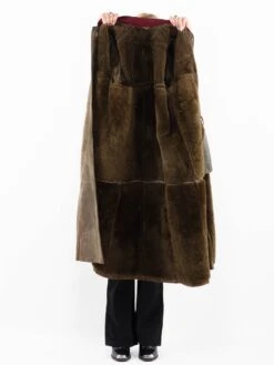 Vintage 80's Women Sheepskin Coat In Khaki Green 8 Vintage 80's Women Sheepskin Coat In Khaki Green -Northern Grip Vintage 80s Women Sheepskin Coat 0161 c4135016 9cff 4413 ad24 d33ace07c171