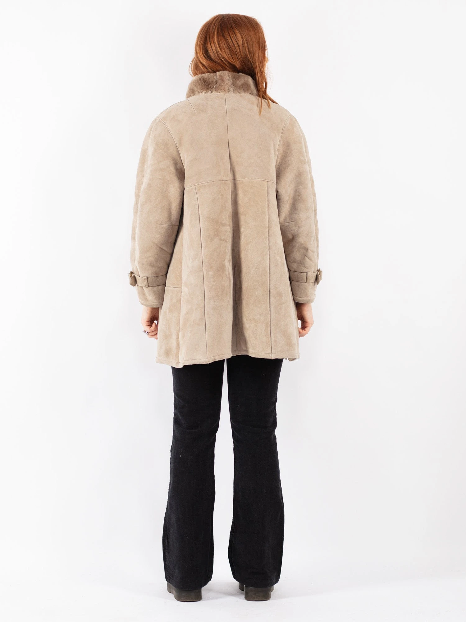 Vintage 80's Women Sheepskin In Beige 2 Vintage 80's Women Sheepskin In Beige - Image 2
