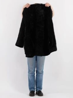 Vintage 80's Women Sheepskin Shearling Coat In Black 8 Vintage 80's Women Sheepskin Shearling Coat In Black -Northern Grip Vintage 80s Women Sheepskin Coat 0716 03c16d97 4b50 4152 b333 e8ee1f41c1fc
