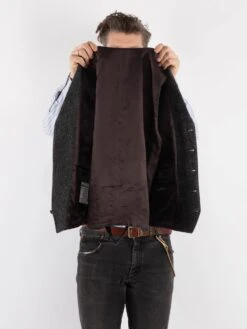 Vintage 90's Men Harris Tweed Vest In Gray -Northern Grip Vintage 90s Men Hariss Tweed Vest 0263