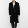 Vintage 90's Men Mac Coat In Black