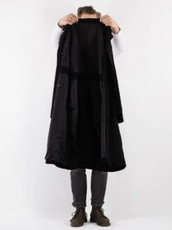 Vintage 90's Men Mac Coat In Black 8 Vintage 90's Men Mac Coat In Black -Northern Grip Vintage 90s Men Mac Coat 0066